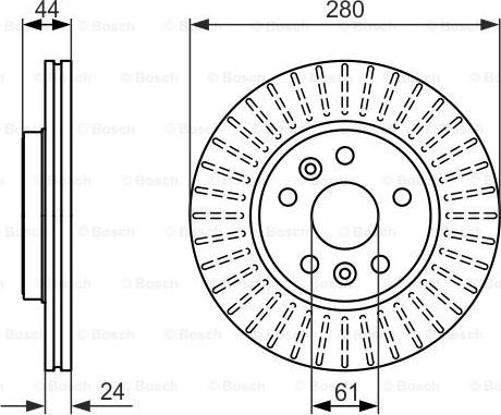 BOSCH 0 986 479 611 - Δισκόπλακα parts5.com