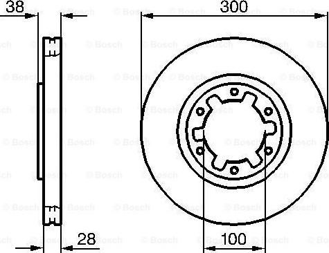 BOSCH 0 986 479 031 - Disc frana parts5.com