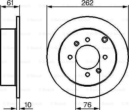 BOSCH 0 986 479 125 - Disc frana parts5.com