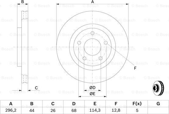 BOSCH 0 986 479 C04 - Disc frana parts5.com