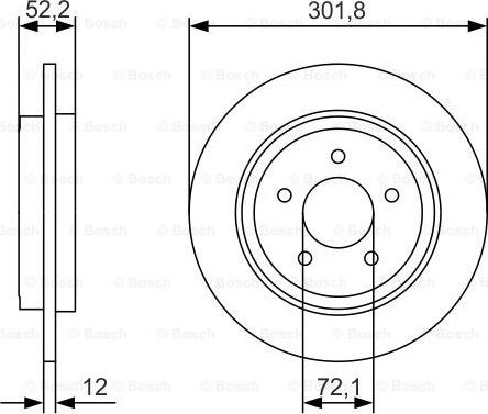 BOSCH 0 986 479 A53 - Zavorni kolut parts5.com