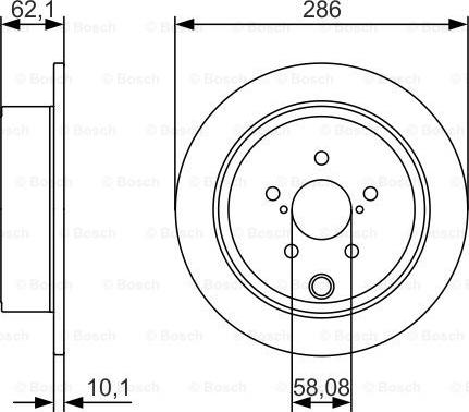 BOSCH 0 986 479 A10 - Disque de frein parts5.com