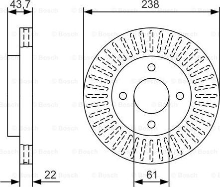 BOSCH 0 986 479 A87 - Disc frana parts5.com