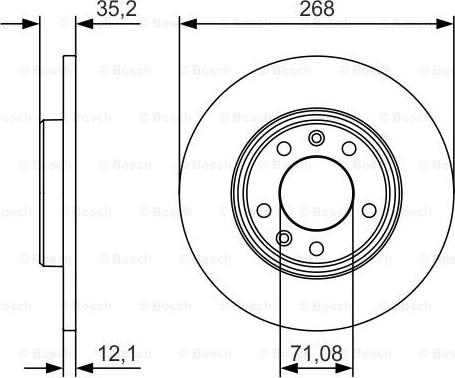 BOSCH 0 986 479 C24 - Kočioni disk parts5.com