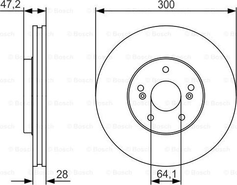 BOSCH 0 986 479 R47 - Disc frana parts5.com