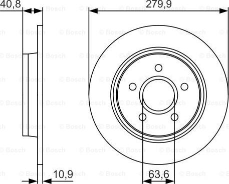 BOSCH 0 986 479 S49 - Brzdový kotúč parts5.com