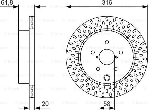 BOSCH 0 986 479 V05 - Kočioni disk parts5.com