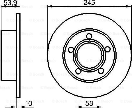 BOSCH 0 986 478 461 - Disc frana parts5.com