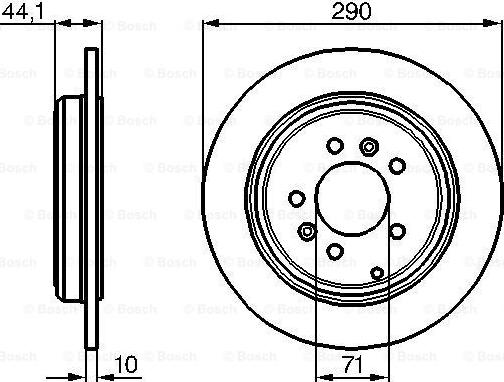 BOSCH 0 986 478 556 - Brake Disc parts5.com