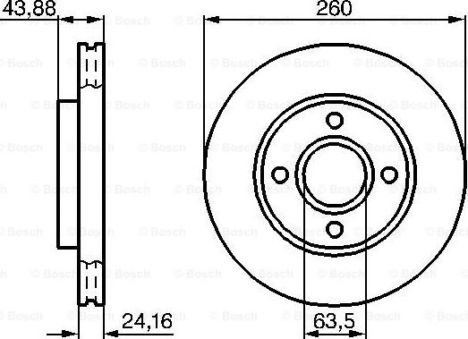 BOSCH 0 986 478 671 - Zavorni kolut parts5.com