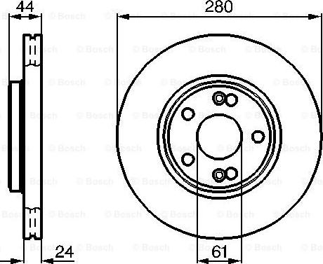 BOSCH 0 986 478 734 - Δισκόπλακα parts5.com