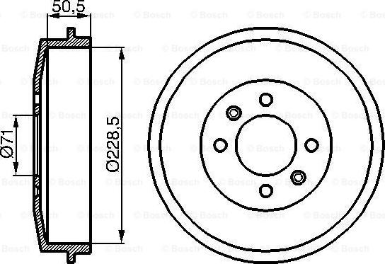 BOSCH 0 986 477 060 - Tambur frana parts5.com