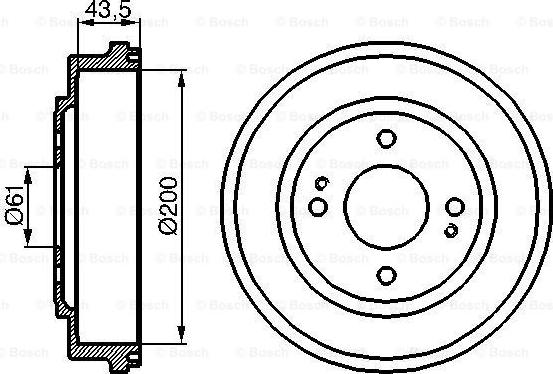 BOSCH 0 986 477 081 - Fékdob parts5.com