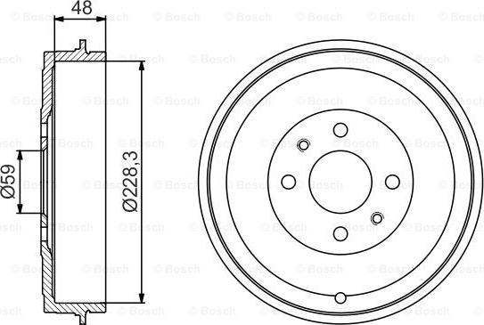 BOSCH 0 986 477 212 - Tambur frana parts5.com