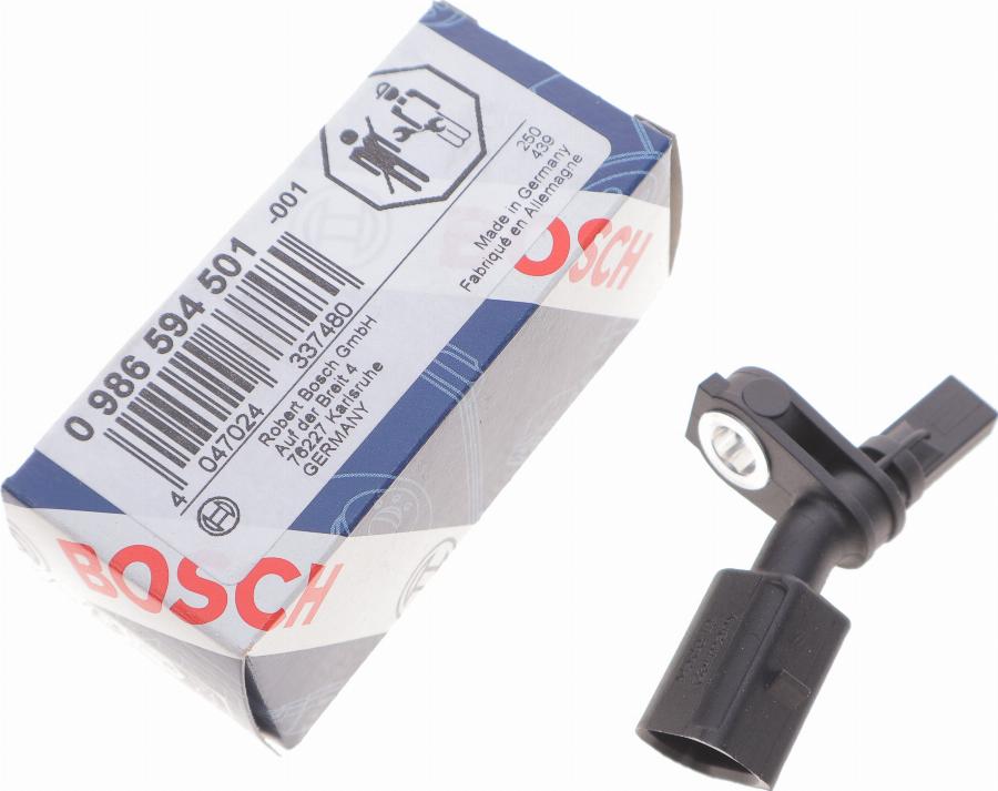 BOSCH 0 986 594 501 - Sensor, wheel speed parts5.com