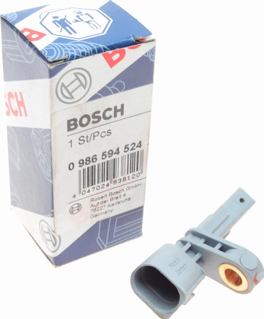 BOSCH 0 986 594 524 - Czujnik, prędkość obrotowa koła parts5.com