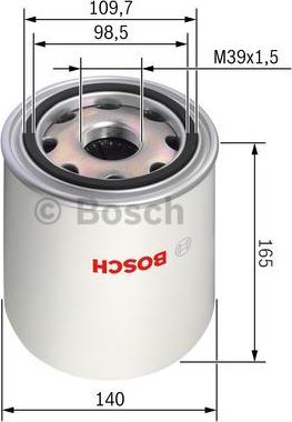 BOSCH 0 986 628 250 - Vlozek susilnika zraka, naprava za stisnjen zrak parts5.com