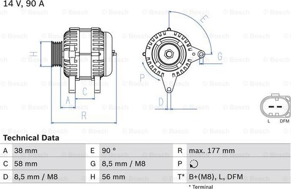 BOSCH 0 986 049 101 - Alternator parts5.com