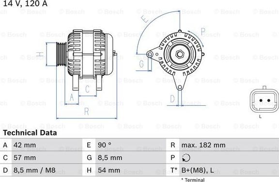 BOSCH 0 986 049 810 - Alternador parts5.com