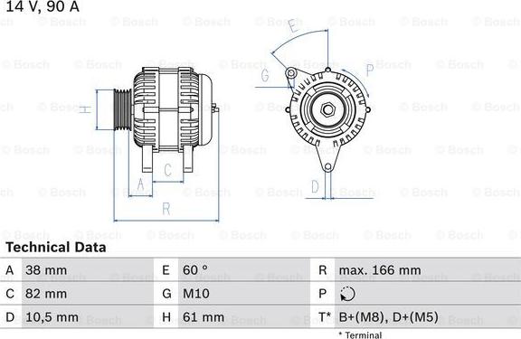 BOSCH 0 986 040 340 - Alternator parts5.com