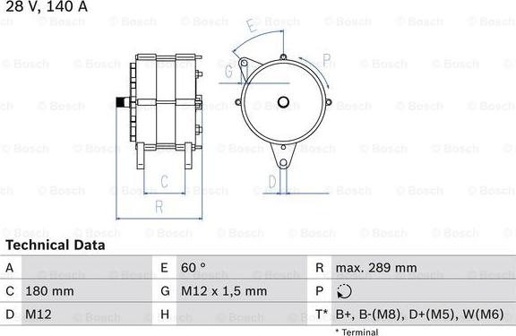 BOSCH 0 986 041 640 - Alternador parts5.com