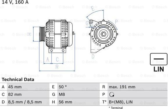 BOSCH 0 986 047 500 - Alternator parts5.com