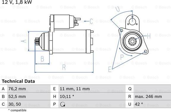 BOSCH 0 986 016 980 - Uputnik parts5.com