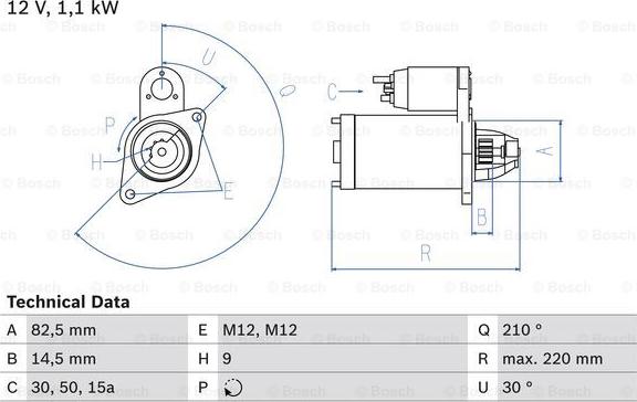 BOSCH 0 986 016 330 - Starter parts5.com