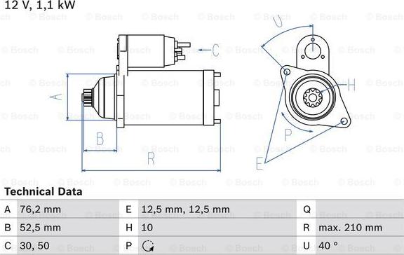 BOSCH 0 986 018 430 - Starter parts5.com