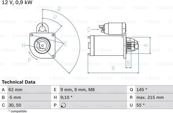 BOSCH 0 986 013 850 - Uputnik parts5.com