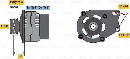 BOSCH 0 986 039 471 - Alternador parts5.com