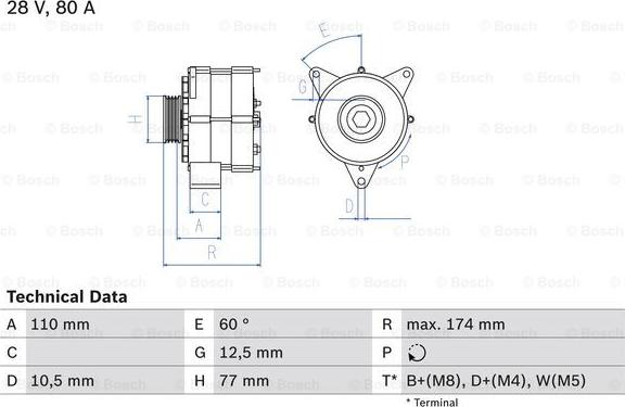 BOSCH 0 986 039 790 - Alternator parts5.com