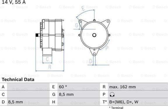 BOSCH 0 986 031 270 - Alternator parts5.com