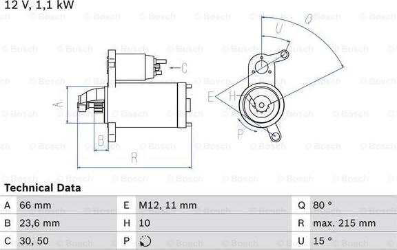 BOSCH 0 986 024 010 - Starter parts5.com