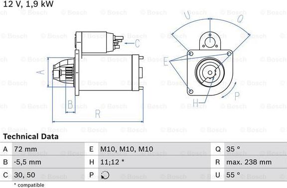 BOSCH 0 986 025 470 - Käynnistinmoottori parts5.com