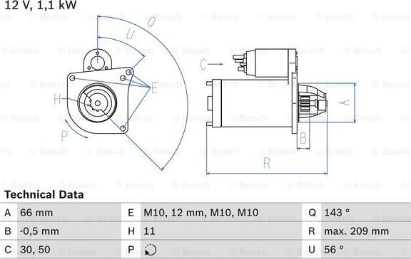 BOSCH 0 986 025 390 - Rozrusznik parts5.com