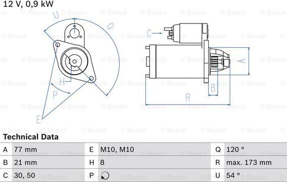 BOSCH 0 986 025 720 - Starter parts5.com