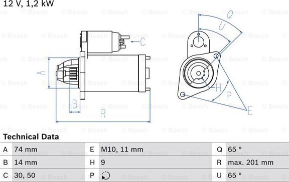 BOSCH 0 986 021 530 - Μίζα parts5.com