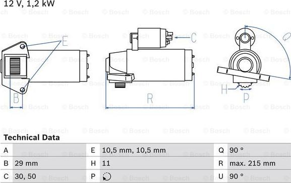 BOSCH 0 986 023 570 - Starter parts5.com