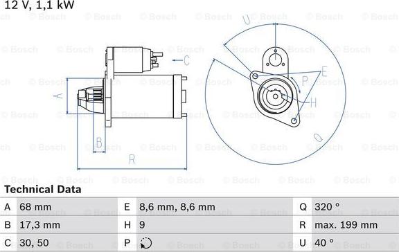 BOSCH 0 986 023 660 - Starter parts5.com