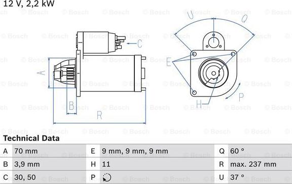 BOSCH 0 986 027 000 - Starter parts5.com