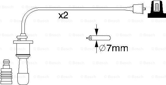 BOSCH 0 986 356 991 - Set cablaj aprinder parts5.com