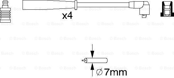 BOSCH 0 986 356 789 - Set cablaj aprinder parts5.com