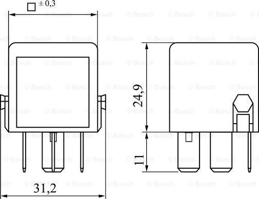 BOSCH 0 986 332 041 - Rele, glavna struja parts5.com