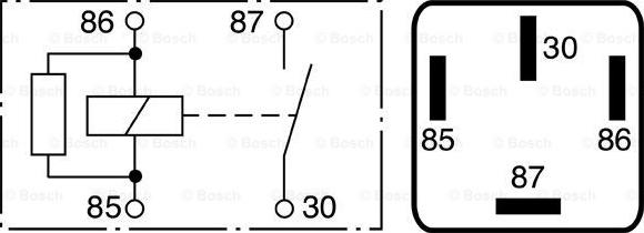 BOSCH 0 986 332 002 - Relé pracovného prúdu parts5.com