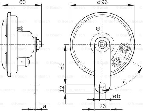 BOSCH 0 986 320 111 - Κόρνα parts5.com