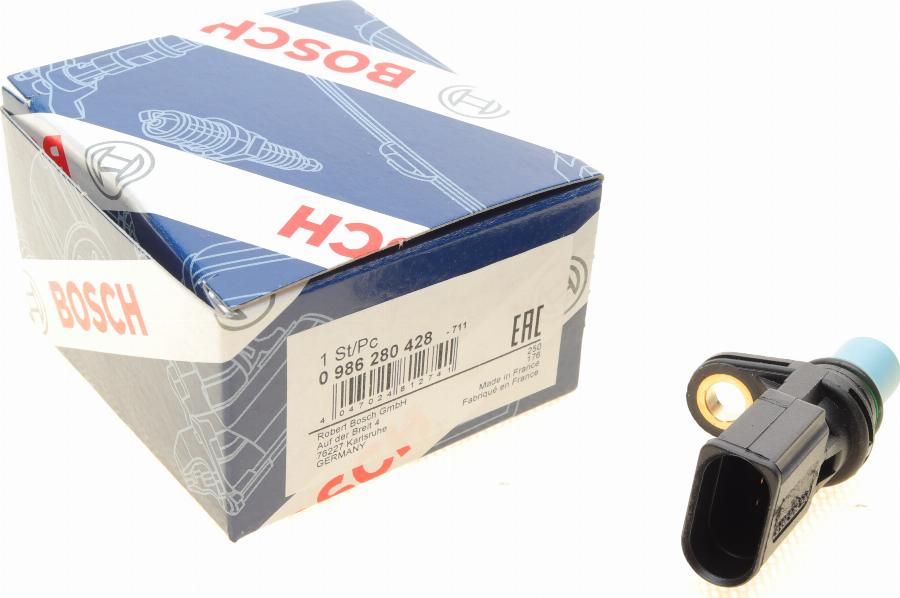 BOSCH 0 986 280 428 - Senzor,pozitie ax cu came parts5.com