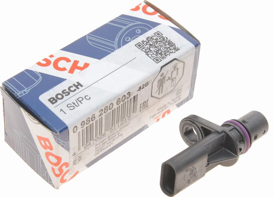 BOSCH 0 986 280 603 - Senzor,pozitie ax cu came parts5.com