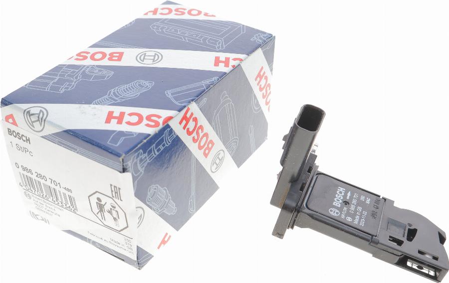 BOSCH 0 986 280 701 - Air Mass Sensor parts5.com