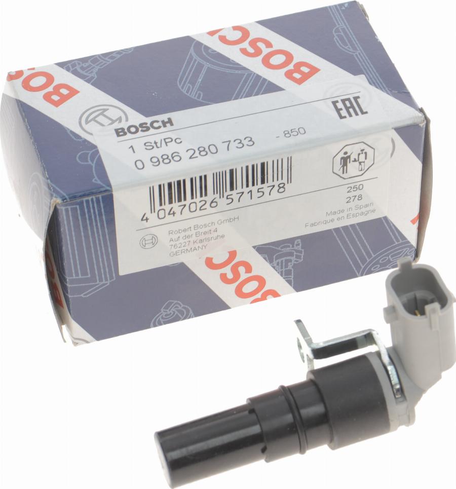 BOSCH 0 986 280 733 - Senzor impulsuri, arbore cotit parts5.com